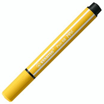 Feutres pointe biseautée - Etui carton x 6 STABILO Pen 68 MAX ARTY - noir + bleu + rouge + vert + jaune + marron 3