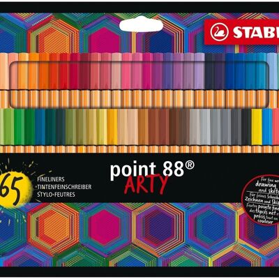 Felt-tip pens - Cardboard case x 65 STABILO point 88 ARTY markers