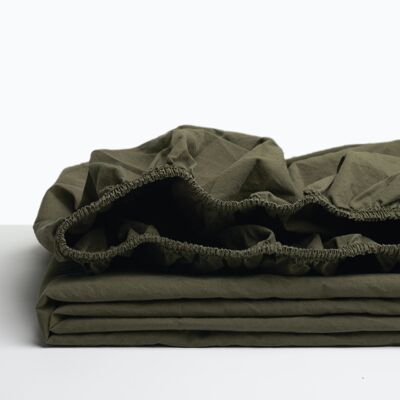 Olive Fitted Sheet