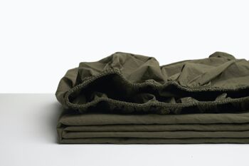 Drap-housse olive