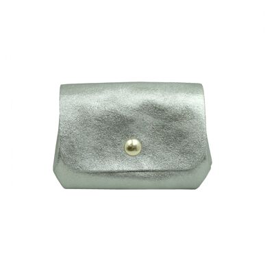 Léa leather purse PMD2603 Silver