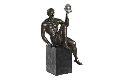 FIGURA RESINA 15,5X14,5X32,5 HOMBRE GYM COBRIZO FD189987