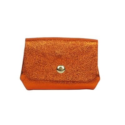 Porte-monnaie en cuir Léa PMD2603 Orange