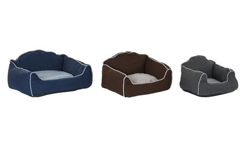 CAMA MASCOTA SET 3 POLIESTER 72X61X34 AZUL RM205856