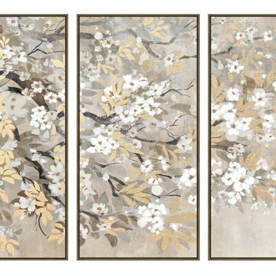 PICTURE SET 3 PS CANVAS 60X4X120 BRANCHES FRAMED CU207746