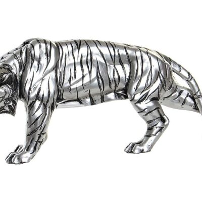 FIGURA RESINA 31X7,5X13,5 TIGRE PLATEADO FD190288