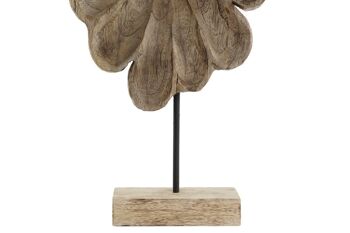 DECORATION FER POIGNEE 24X9X55 FLEUR SCULPTE DH207525 2