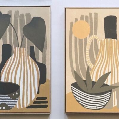 PICTURE PS CANVAS 104X4.5X143.5 VASE 2 ASSORTED. CU207755