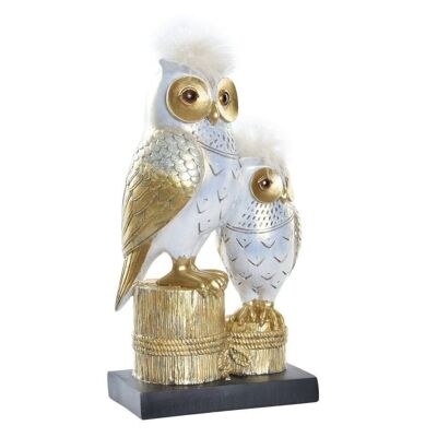 RESIN FIGURE 14,5X9X26 GOLDEN OWLS FD195836