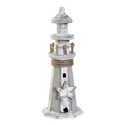DÉCORATION BOIS 10,5X10,5X30 PHARE PORTÉ LM196690
