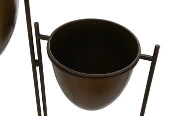 JARDINIÈRE MÉTAL 35X26,5X105 CUIVRE MC196133 2