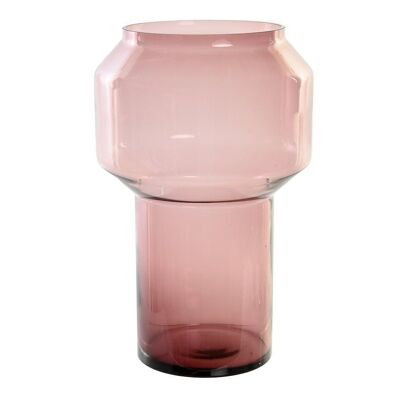 GLASS VASE 20X20X31 PINK JR195608