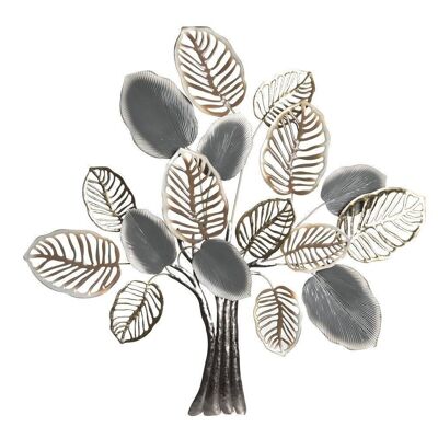 DECORAZIONE PARETE METALLO 96X7,6X100 ALBERO MULTICOLORE DP202201