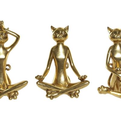 FIGURA IN RESINA 15X12X24 YOGA CAT 3 ASSORTIMENTI. FD190309