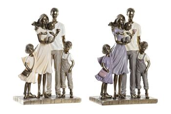 FIGURINE EN RÉSINE 17.5X8.5X26 FAMILLE 2 ASSORTIES. FD195845 1