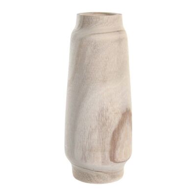 PAULOWNIA VASE 14X14X35 MARRON NATUREL JR206080