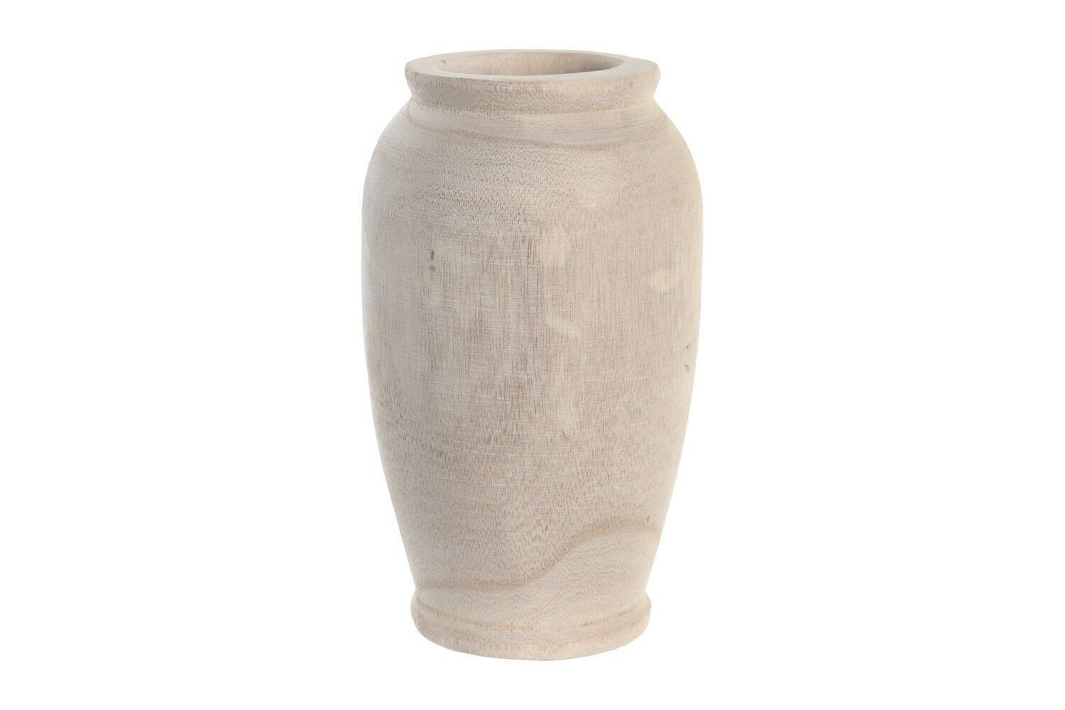 PAULOWNIA VASE 13X13X23 NATURAL BROWN JR206081