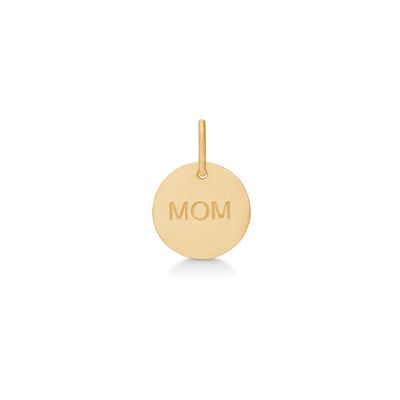 Pendentif MOM plaqué or