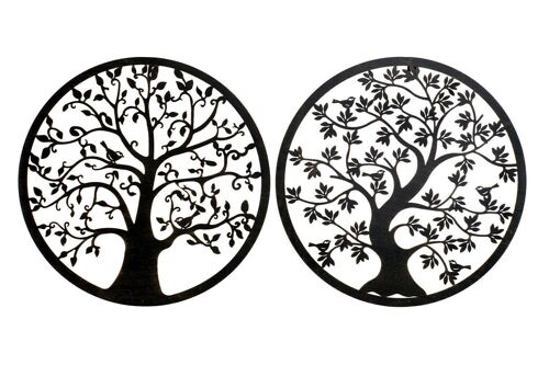 DECORACION PARED METAL 40X1X40 ARBOL DE LA VIDA 2 DP158142