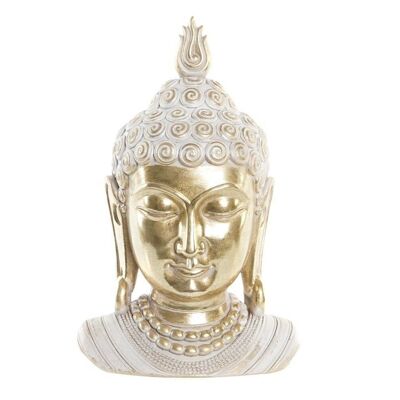 FIGURA RESINA 18,5X14X29 CABEZA BUDA DORADO FD203276