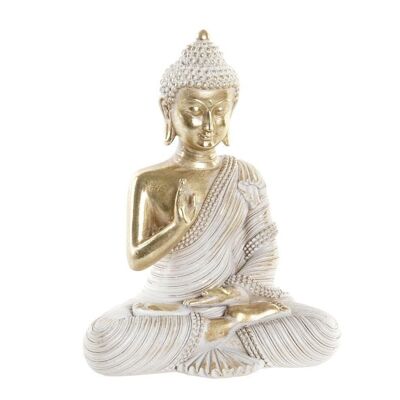 FIGURINE RÉSINE 16X9X20 BOUDDHA DORÉ FD203278