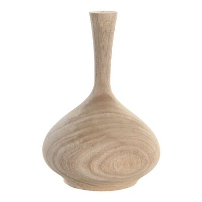 PAULOWNIA VASE 14X14X20 MARRON NATUREL JR206084