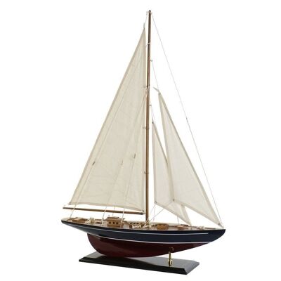 BOAT WOOD COTTON 42X9X60 BLUE LM203829