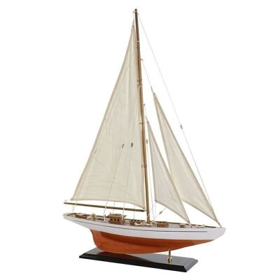 BOAT WOOD COTTON 60X11X85 WHITE LM203830