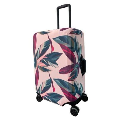 Periea Elasticated Luggage Cover - Peach Leaves 4 Sizes