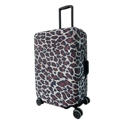 Periea Elasticated Luggage Cover - Gold Leopard 4 Sizes