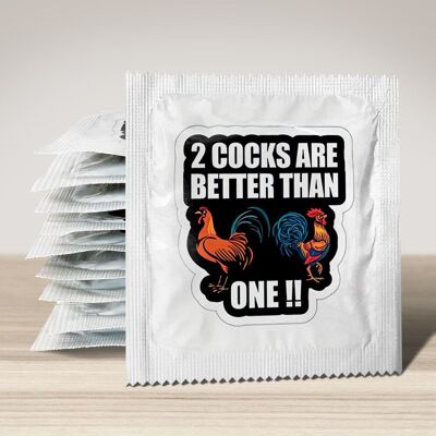 Condom: 2 cocks are better thean one