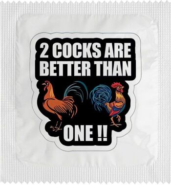 Préservatif: 2 cocks are better thean one 2