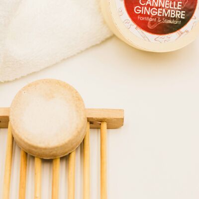 Organic solid shampoo Cinnamon Ginger, fortifying and stimulating WITHOUT PACKAGING