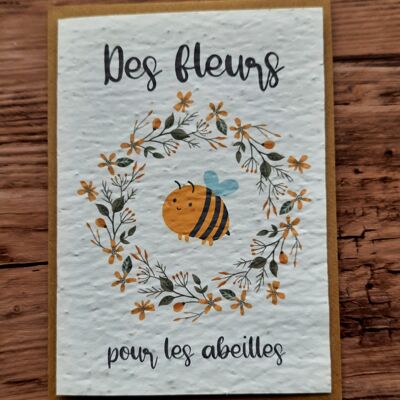 Planting card – Flowers for the bees