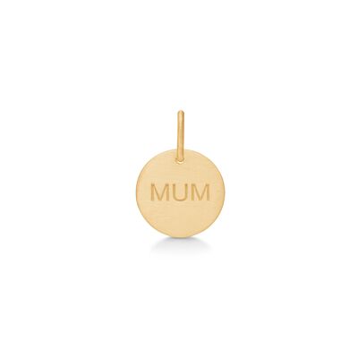 Pendentif MUM plaqué or