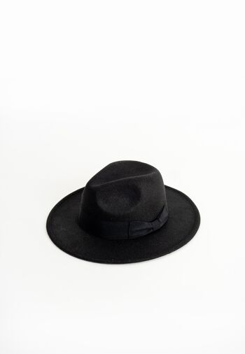 Chapeau Fedora avec nœud et ajusteur de taille 3