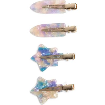 Marble Resin Styling Clips in Multicolours