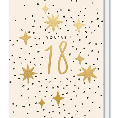 You're 18 Birthday Age Card