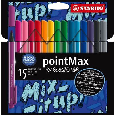 Felt-tip pens - Cardboard case x 15 STABILO pointMax Limited edition by Snooze One