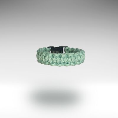 Bracciale in paracord con fibbia blu ghiacciaio