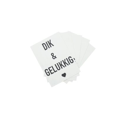 HV Postcard Dik & Gelukkig - A6