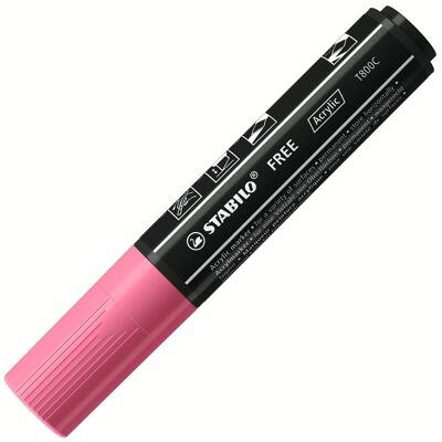 STABILO FREE Acryl-Marker mit breiter Spitze T800C – rosa