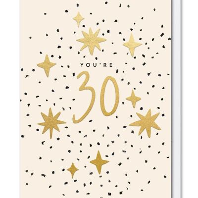 You're 30 Birthday Age Card