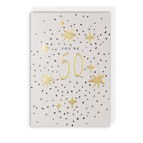 You're 50 Birthday Age Card