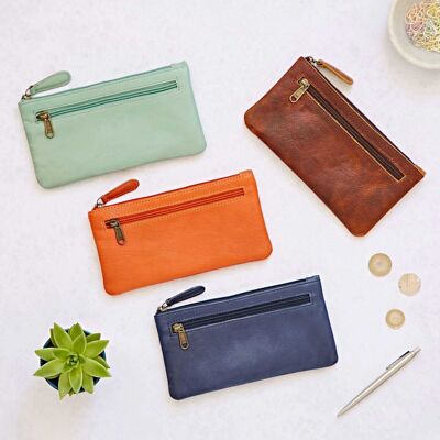 Leather Clutch Purse