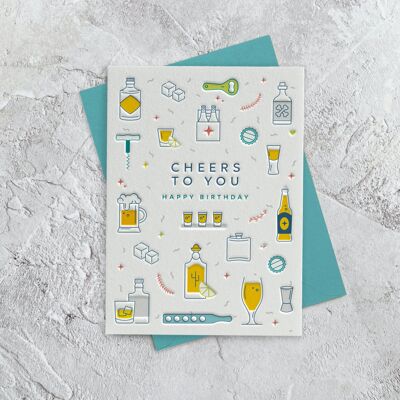 Cheers To You - Greeting Card