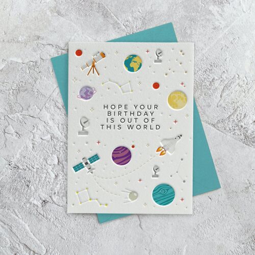 Out Of This World Birthday - Greeting Card