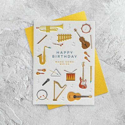 Anniversaire musical - Carte de vœux