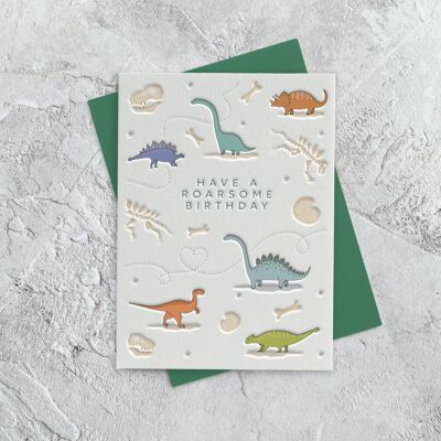 Dinosaure - Carte de vœux
