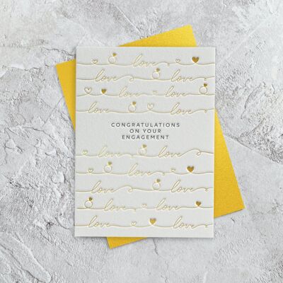 Fiançailles - Carte de vœux